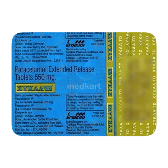 xykaa td 650mg tablet 10's